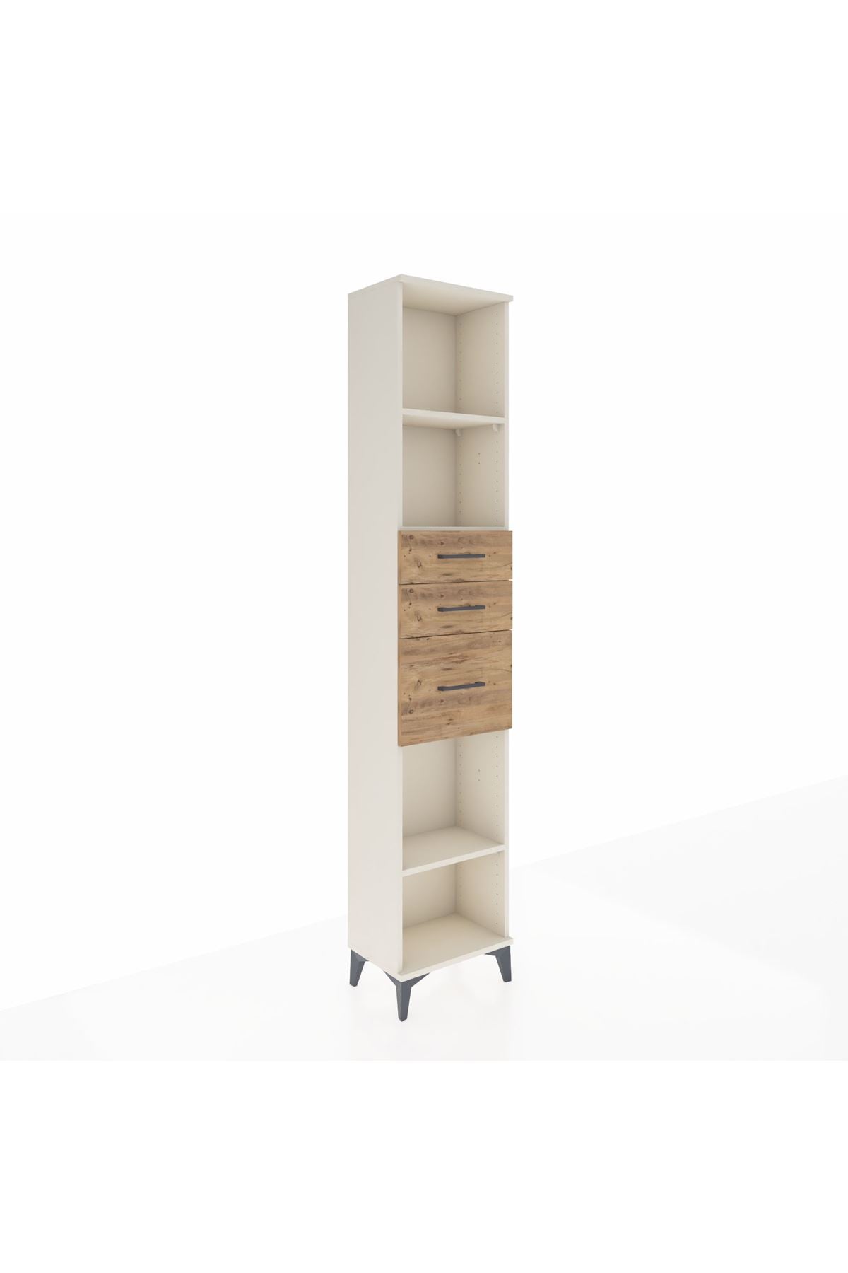 Arges Dolap 3 Raflı 3 Çekmeceli 44x30x221 Aytaşı-Çam