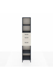 Arges Dolap 3 Raflı 3 Çekmeceli 44x30x221 Antrasit-Aytaşı