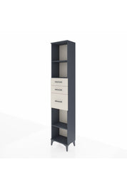 Arges Dolap 3 Raflı 3 Çekmeceli 44x30x221 Antrasit-Aytaşı