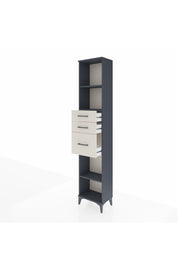 Arges Dolap 3 Raflı 3 Çekmeceli 44x30x221 Antrasit-Aytaşı