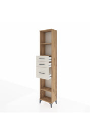 Arges Dolap 3 Raflı 3 Çekmeceli 44x30x221 Çam-Aytaşı