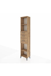 Arges Dolap 3 Raflı 3 Çekmeceli 44x30x221 Çam-Çam