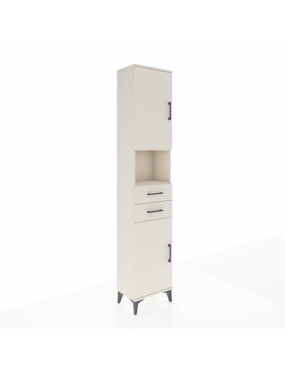 Arges Dolap 4 Raflı 2 Çekmeceli 2 Kapaklı 44x30x221 Aytaşı-Aytaşı