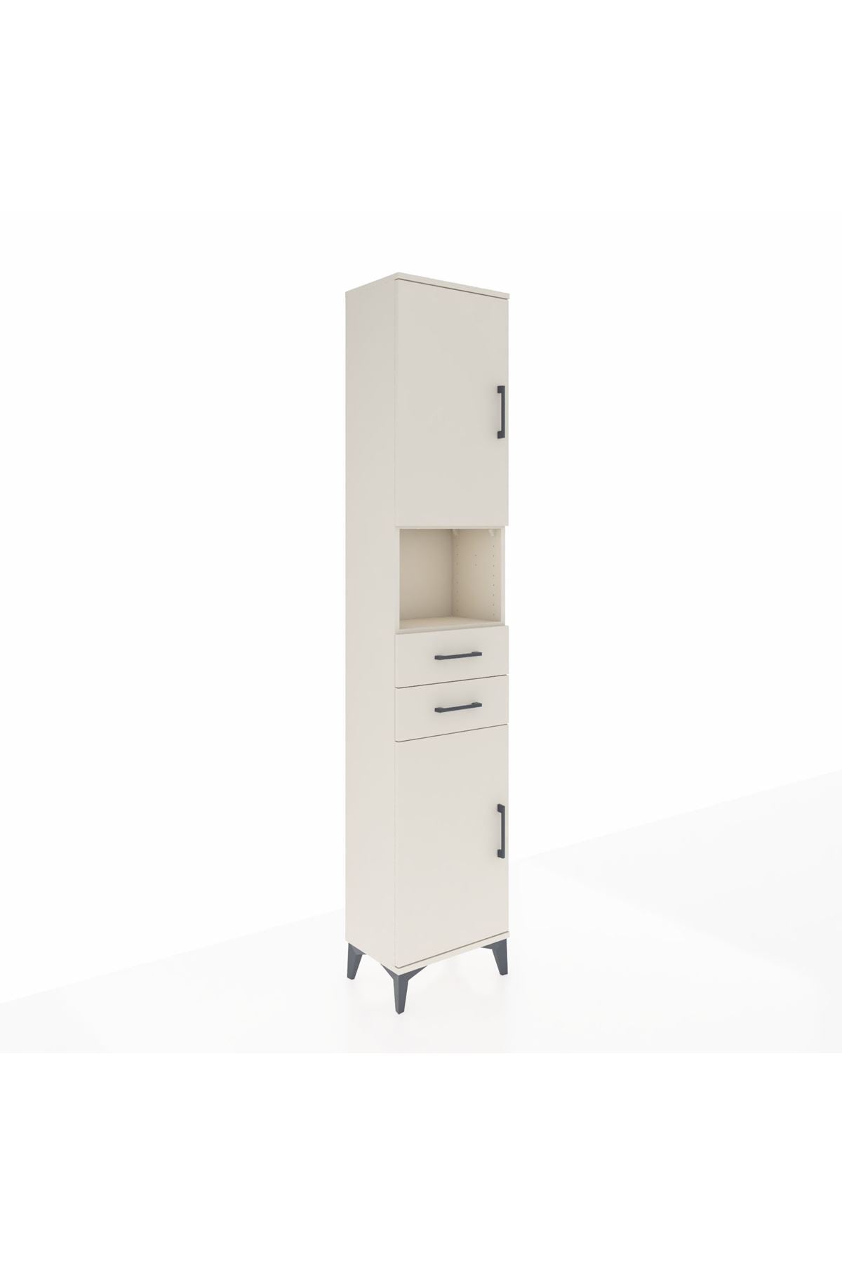 Arges Dolap 4 Raflı 2 Çekmeceli 2 Kapaklı 44x30x221 Aytaşı-Aytaşı