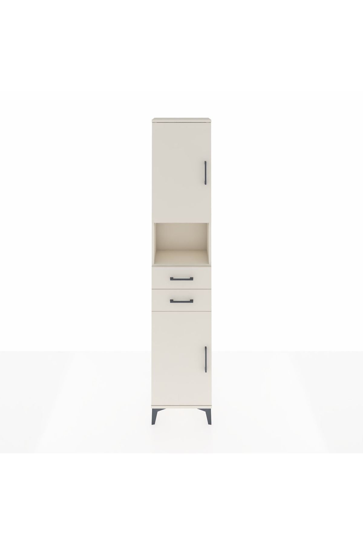 Arges Dolap 4 Raflı 2 Çekmeceli 2 Kapaklı 44x30x221 Aytaşı-Aytaşı