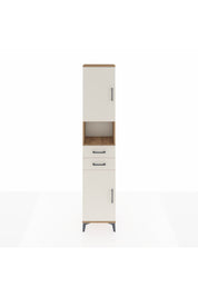 Arges Dolap 4 Raflı 2 Çekmeceli 2 Kapaklı 44x30x221 Çam-Aytaşı