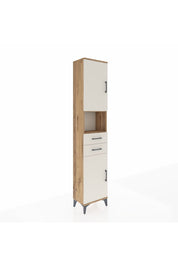 Arges Dolap 4 Raflı 2 Çekmeceli 2 Kapaklı 44x30x221 Çam-Aytaşı