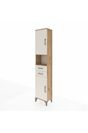 Arges Dolap 4 Raflı 2 Çekmeceli 2 Kapaklı 44x30x221 Çam-Aytaşı