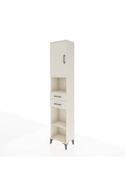 Arges Dolap 4 Raflı 2 Çekmeceli Tek Kapaklı 44x30x221 Aytaşı-Aytaşı