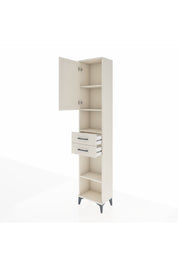 Arges Dolap 4 Raflı 2 Çekmeceli Tek Kapaklı 44x30x221 Aytaşı-Aytaşı