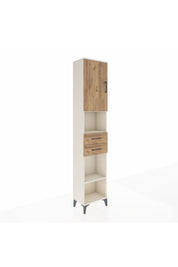 Arges Dolap 4 Raflı 2 Çekmeceli Tek Kapaklı 44x30x221 Aytaşı-Çam