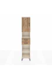 Arges Dolap 4 Raflı 2 Çekmeceli Tek Kapaklı 44x30x221 Aytaşı-Çam