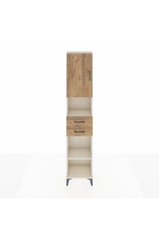 Arges Dolap 4 Raflı 2 Çekmeceli Tek Kapaklı 44x30x221 Aytaşı-Çam