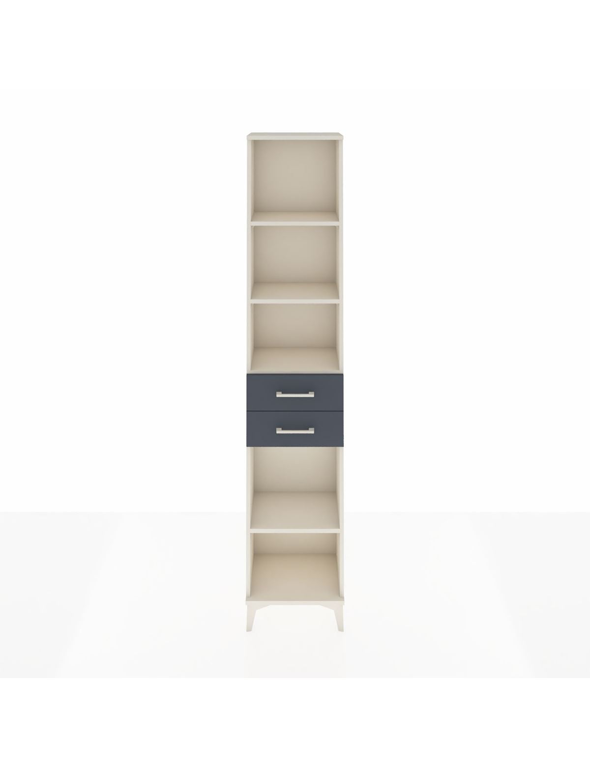 Arges Dolap 4 Raflı 3 Çekmeceli 44x30x221 Aytaşı-Antrasit