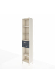 Arges Dolap 4 Raflı 3 Çekmeceli 44x30x221 Aytaşı-Antrasit