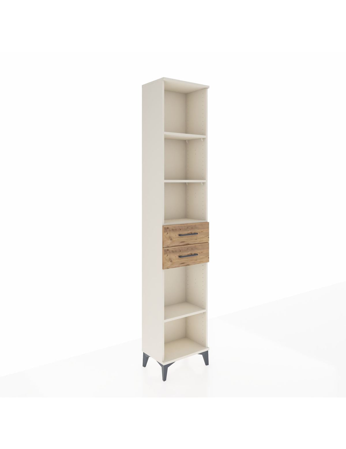 Arges Dolap 4 Raflı 3 Çekmeceli 44x30x221 Aytaşı-Çam