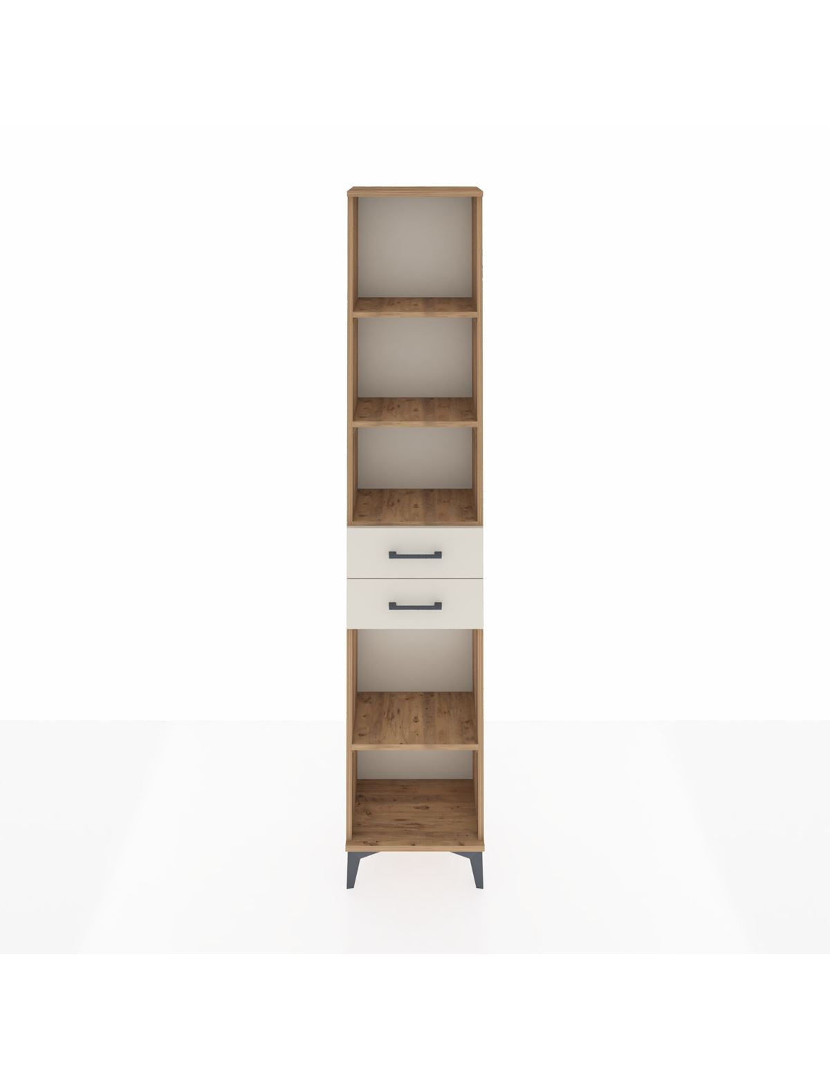 Arges Dolap 4 Raflı 3 Çekmeceli 44x30x221 Çam-Aytaşı