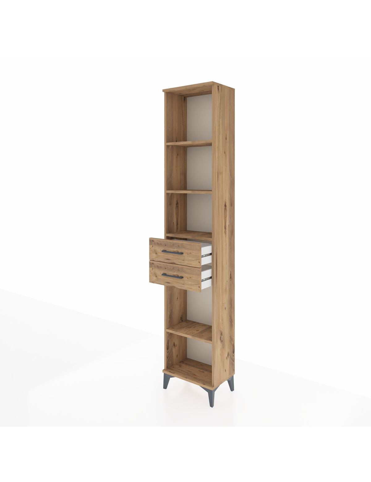 Arges Dolap 4 Raflı 3 Çekmeceli 44x30x221 - S28M236V9A