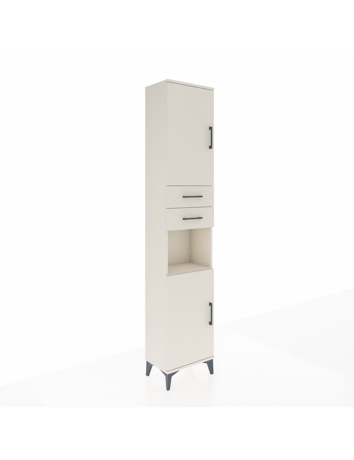 Arges Dolap 4 Raflı 2 Çekmeceli 2 Kapaklı 44x30x221 Aytaşı-Aytaşı