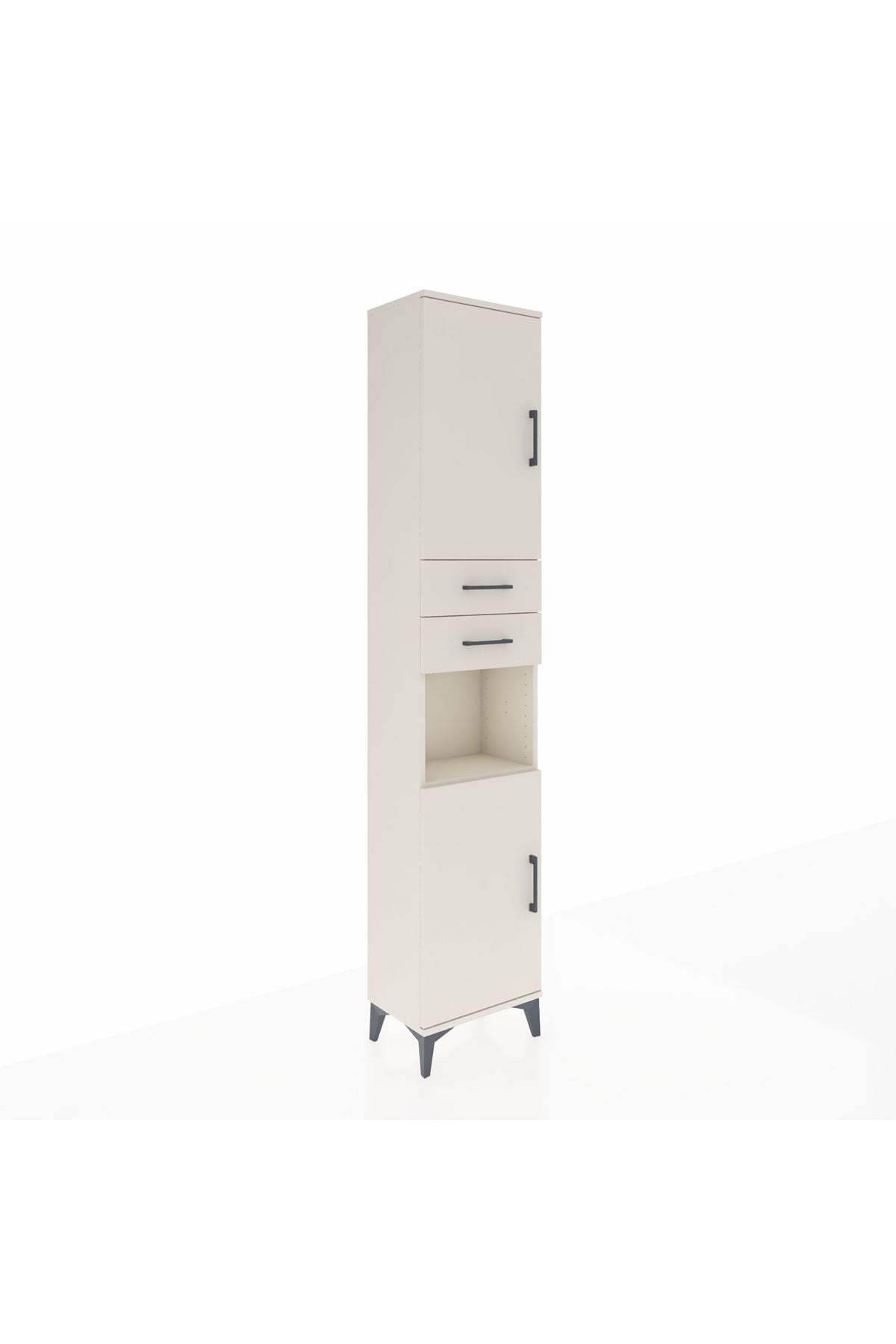 Arges Dolap 4 Raflı 2 Çekmeceli 2 Kapaklı 44x30x221 Aytaşı-Aytaşı