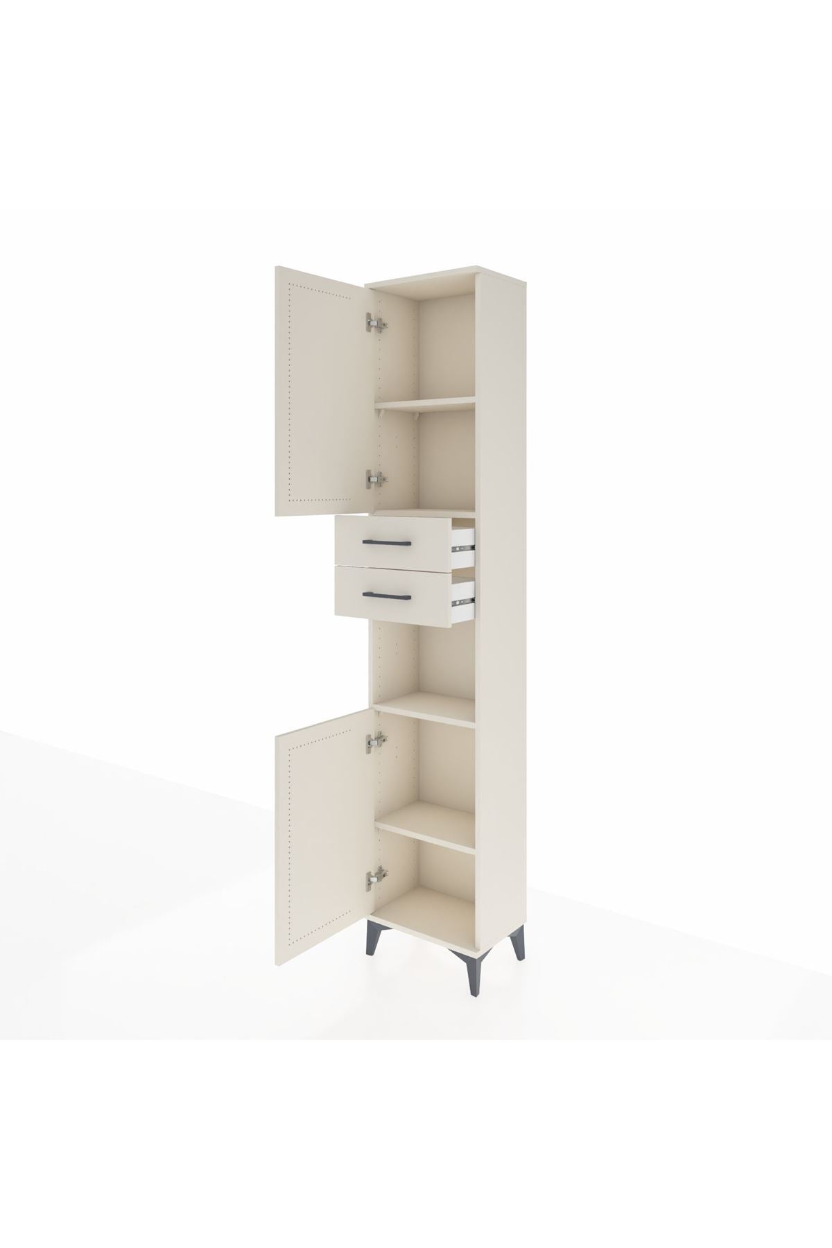 Arges Dolap 4 Raflı 2 Çekmeceli 2 Kapaklı 44x30x221 Aytaşı-Aytaşı