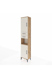 Arges Dolap 4 Raflı 2 Çekmeceli 2 Kapaklı 44x30x221 Çam-Aytaşı