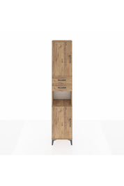 Arges Dolap 4 Raflı 2 Çekmeceli 2 Kapaklı 44x30x221 Çam-Çam