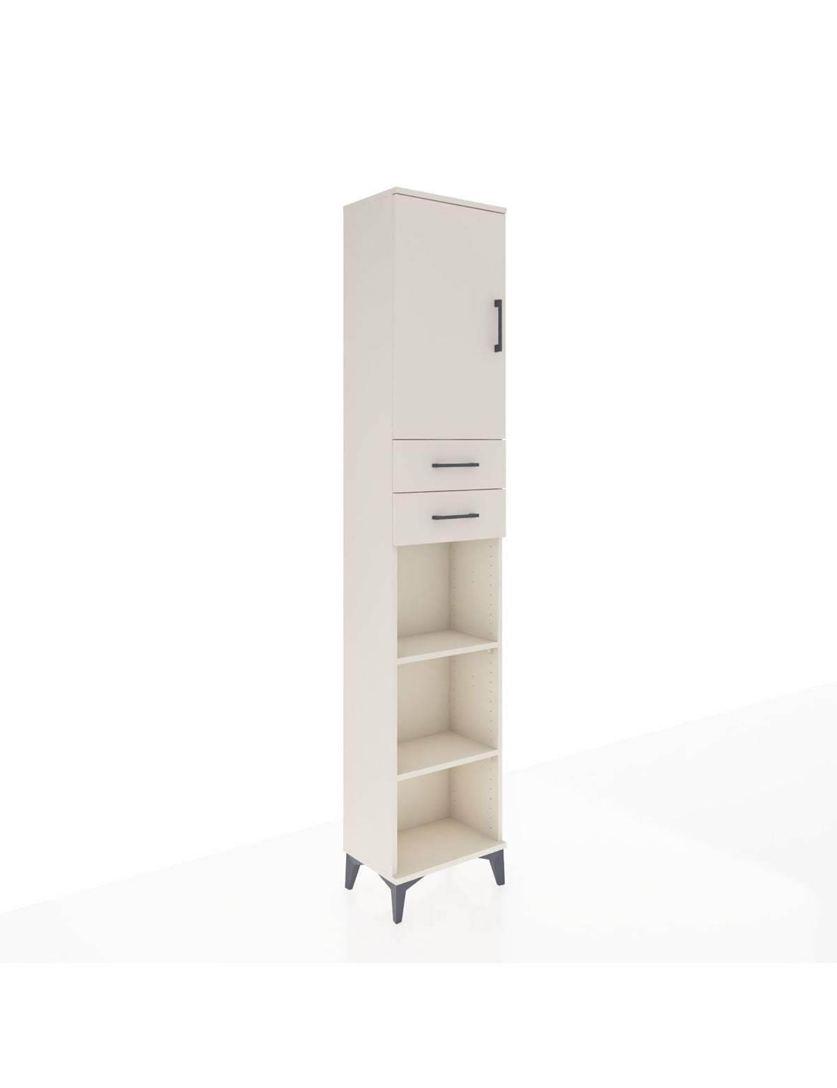 Arges Dolap 4 Raflı 2 Çekmeceli Tek Kapaklı 44x30x221 Aytaşı-Aytaşı