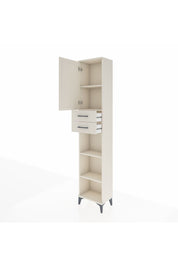 Arges Dolap 4 Raflı 2 Çekmeceli Tek Kapaklı 44x30x221 Aytaşı-Aytaşı