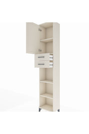 Arges Dolap 4 Raflı 2 Çekmeceli Tek Kapaklı 44x30x221 Aytaşı-Aytaşı