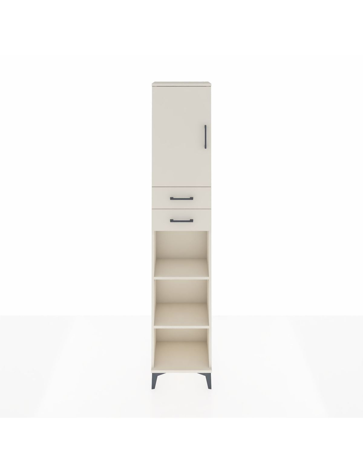 Arges Dolap 4 Raflı 2 Çekmeceli Tek Kapaklı 44x30x221 Aytaşı-Aytaşı