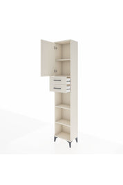 Arges Dolap 4 Raflı 2 Çekmeceli Tek Kapaklı 44x30x221 Aytaşı-Aytaşı