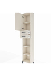 Arges Dolap 4 Raflı 2 Çekmeceli Tek Kapaklı 44x30x221 Aytaşı-Aytaşı