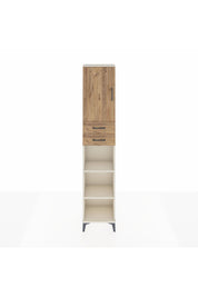 Arges Dolap 4 Raflı 2 Çekmeceli Tek Kapaklı 44x30x221 Aytaşı-Çam