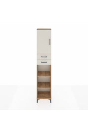 Arges Dolap 4 Raflı 2 Çekmeceli Tek Kapaklı 44x30x221 Çam-Aytaşı