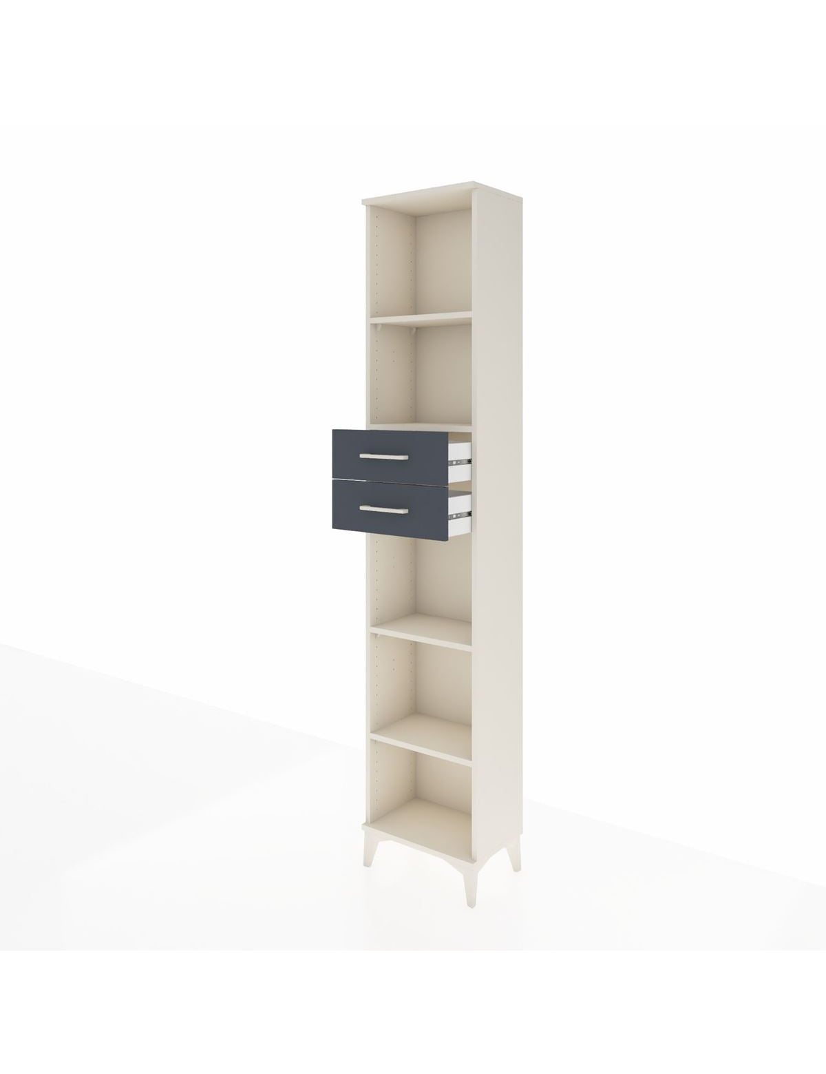 Arges Dolap 4 Raflı 2 Çekmeceli 44x30x221 - S28M240V2A