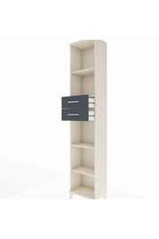 Arges Dolap 4 Raflı 2 Çekmeceli 44x30x221 Aytaşı-Antrasit