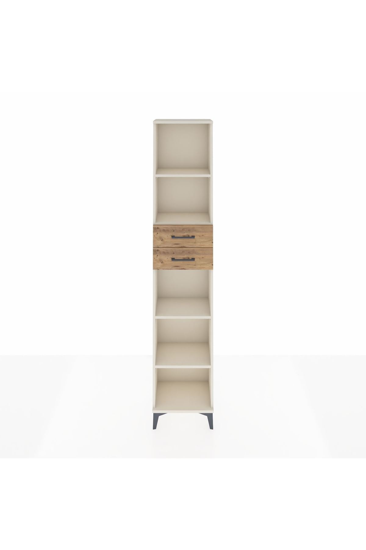 Arges Dolap 4 Raflı 2 Çekmeceli 44x30x221 Aytaşı-Çam