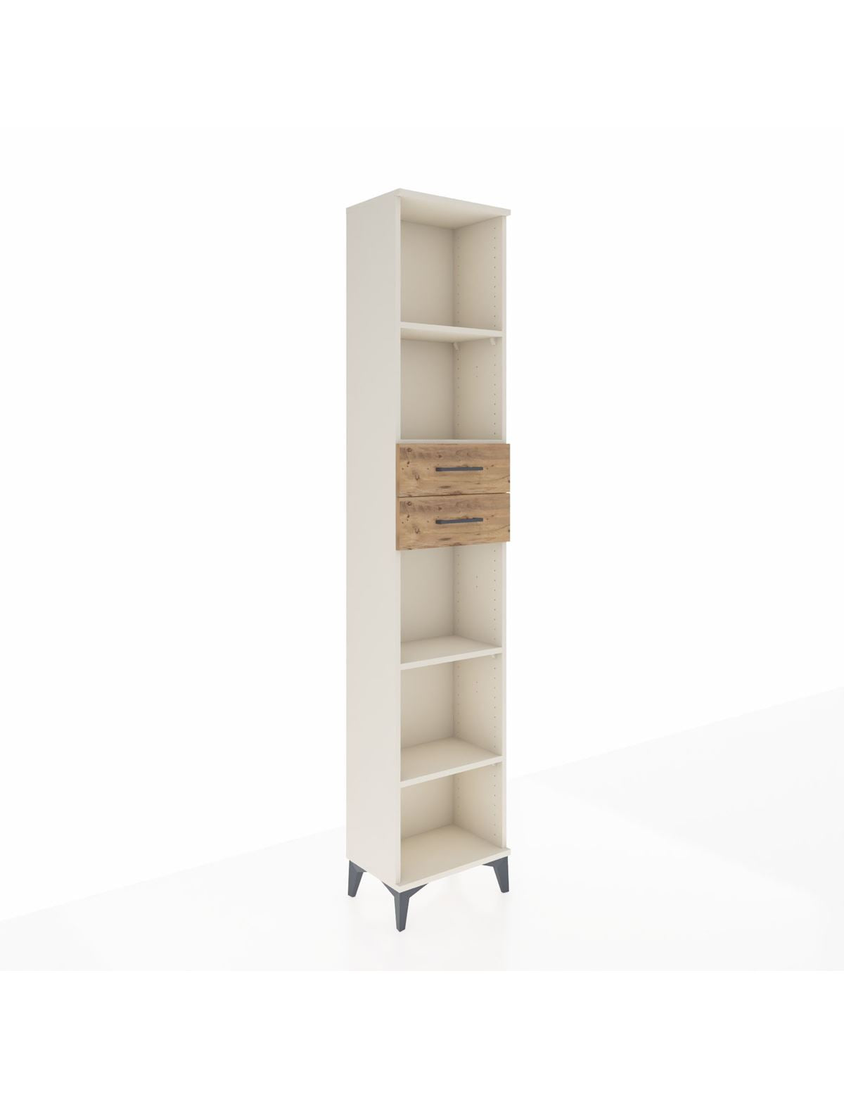 Arges Dolap 4 Raflı 2 Çekmeceli 44x30x221 Aytaşı-Çam