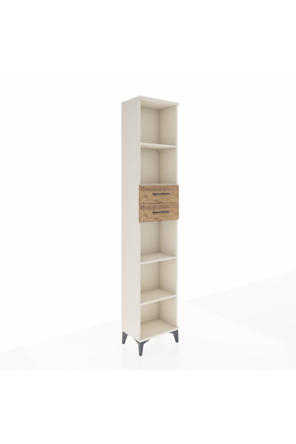 Arges Dolap 4 Raflı 2 Çekmeceli 44x30x221 Aytaşı-Çam