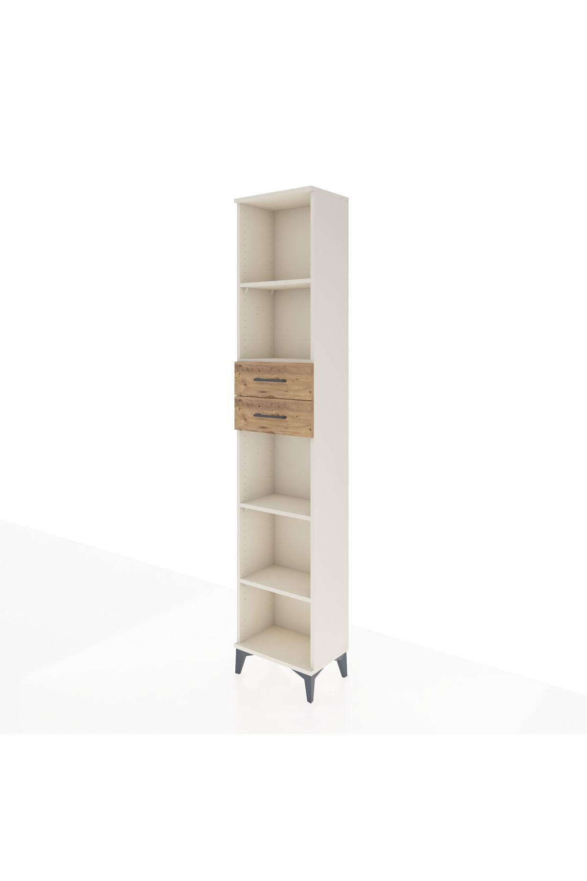 Arges Dolap 4 Raflı 2 Çekmeceli 44x30x221 Aytaşı-Çam