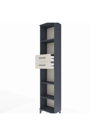 Arges Dolap 4 Raflı 2 Çekmeceli 44x30x221 Antrasit-Aytaşı