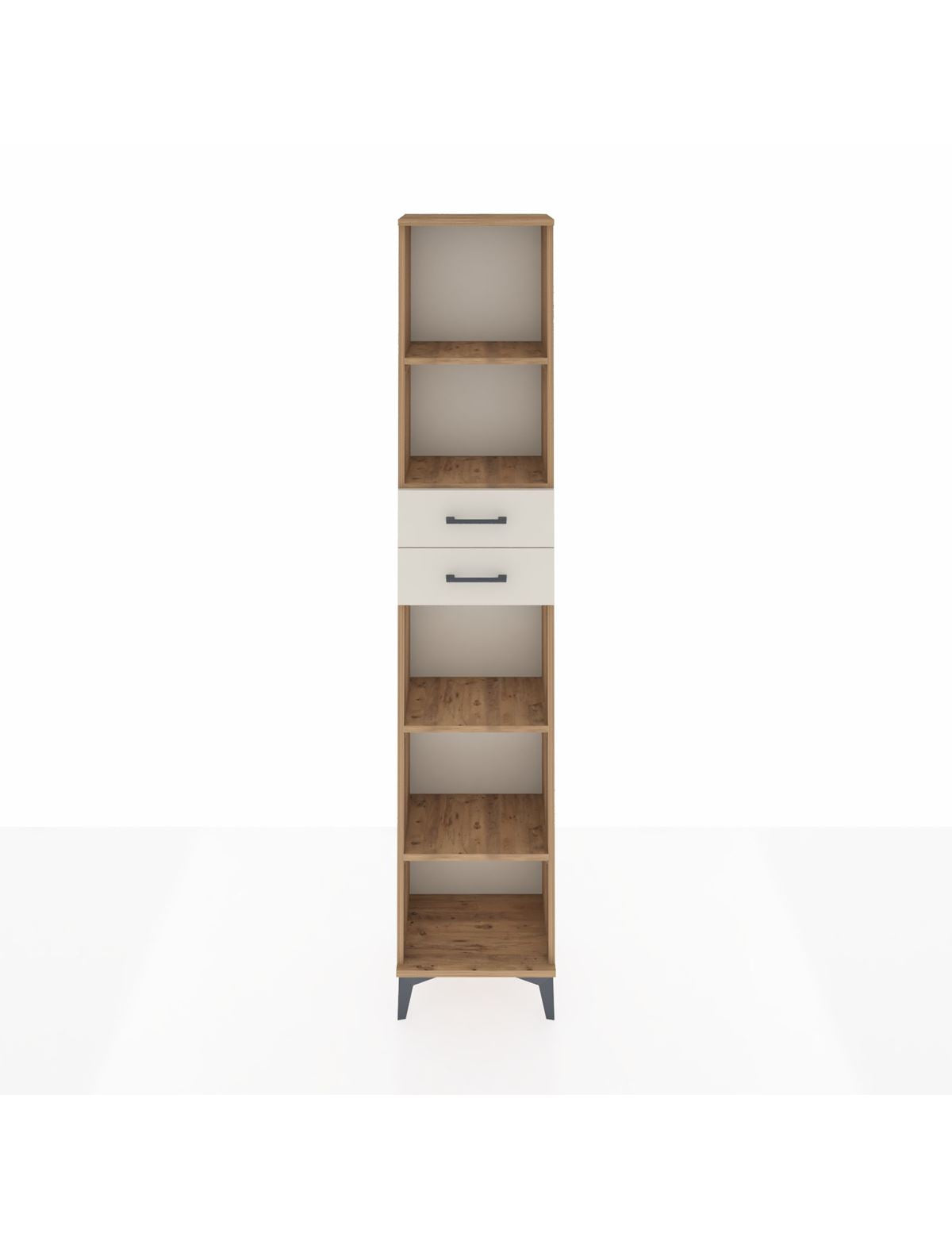 Arges Dolap 4 Raflı 2 Çekmeceli 44x30x221 Çam-Aytaşı