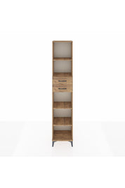 Arges Dolap 4 Raflı 2 Çekmeceli 44x30x221 Çam-Çam