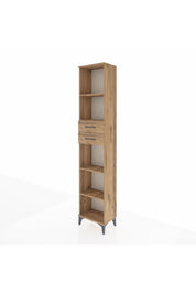 Arges Dolap 4 Raflı 2 Çekmeceli 44x30x221 Çam-Çam