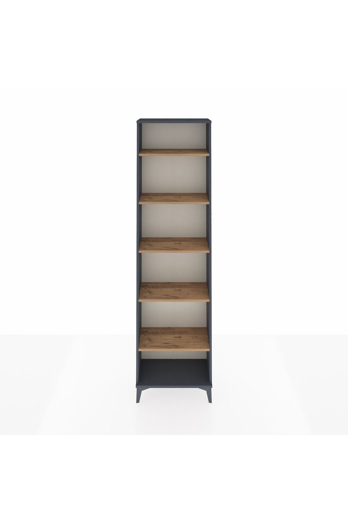 Arges Dolap 5 Raflı 60x30x221 Antrasit-Çam