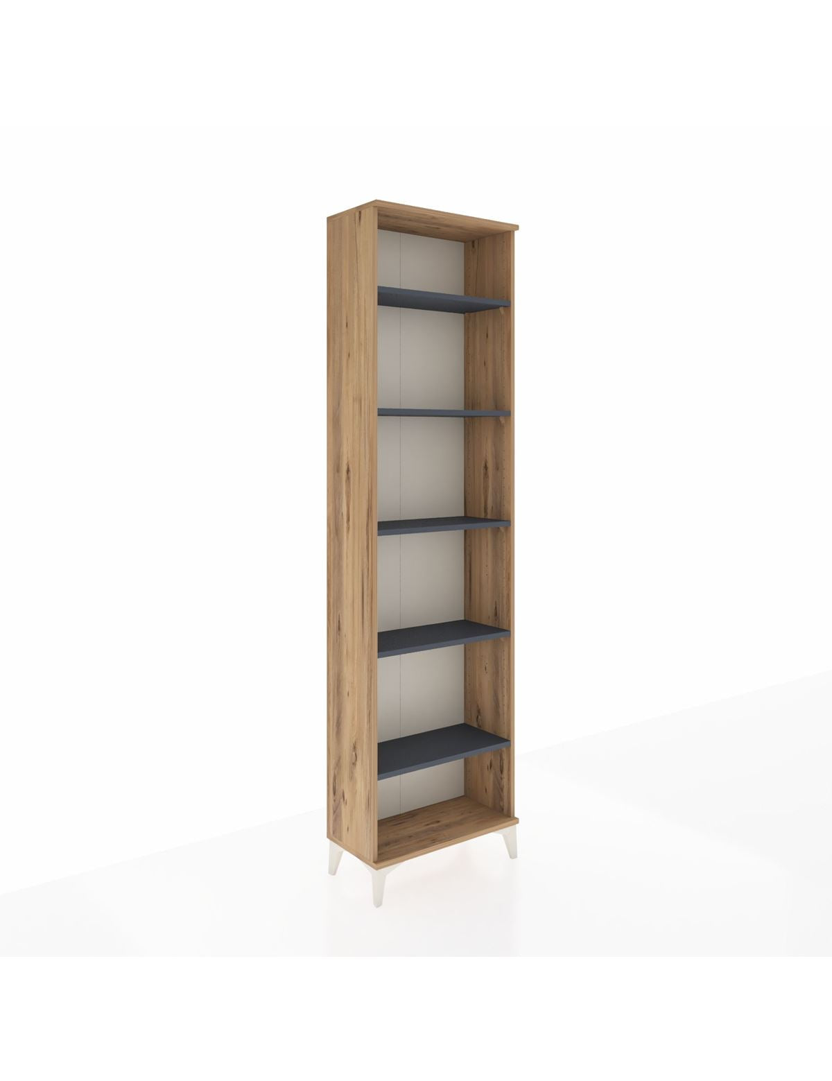 Arges Dolap 5 Raflı 60x30x221 Çam-Antrasit