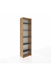 Arges Dolap 5 Raflı 60x30x221 Çam-Antrasit