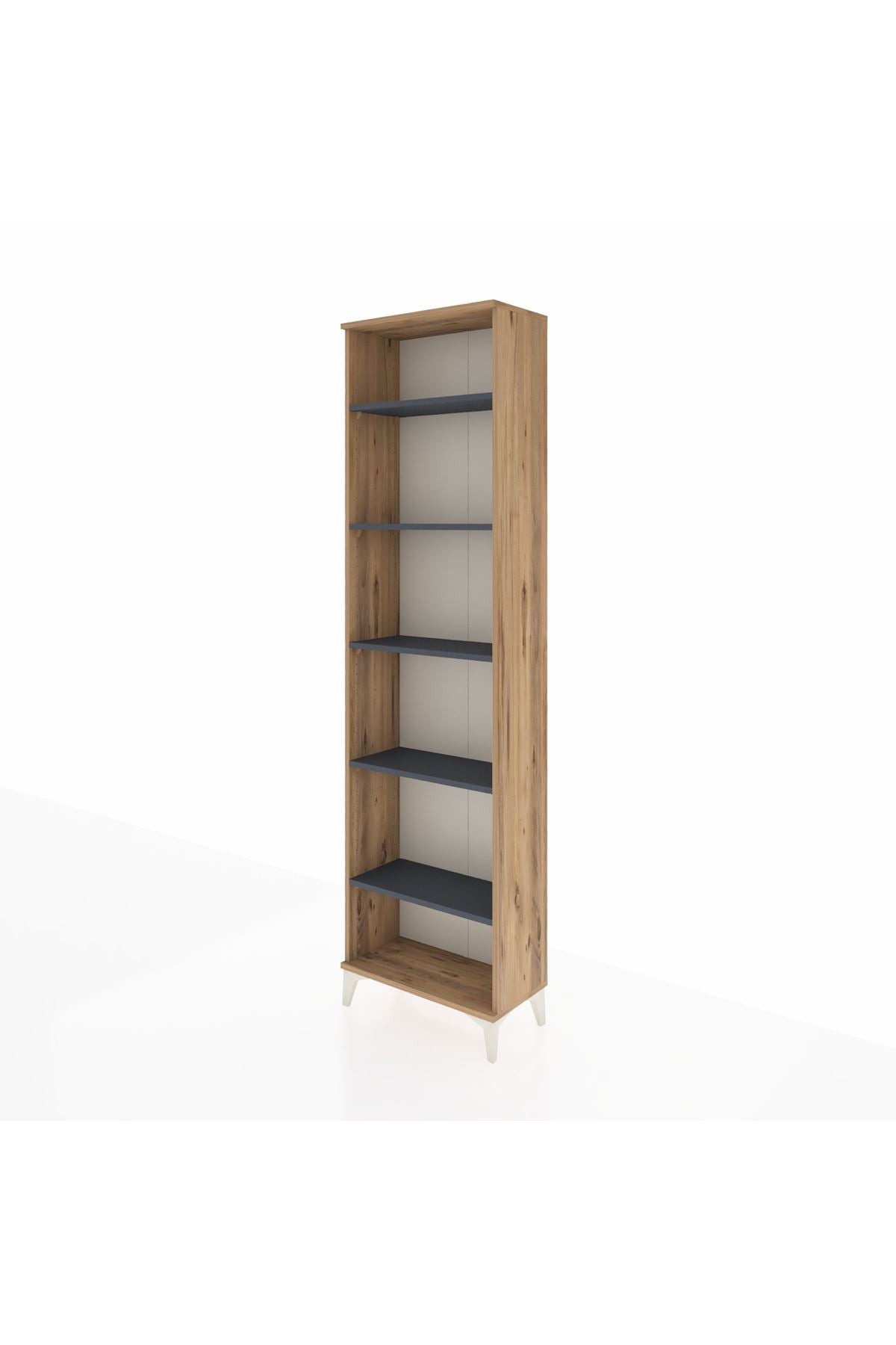 Arges Dolap 5 Raflı 60x30x221 Çam-Antrasit