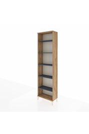 Arges Dolap 5 Raflı 60x30x221 Çam-Antrasit